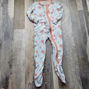 KicKee Pants Zippy Footie 9-12 months Kites Ruffle Butt